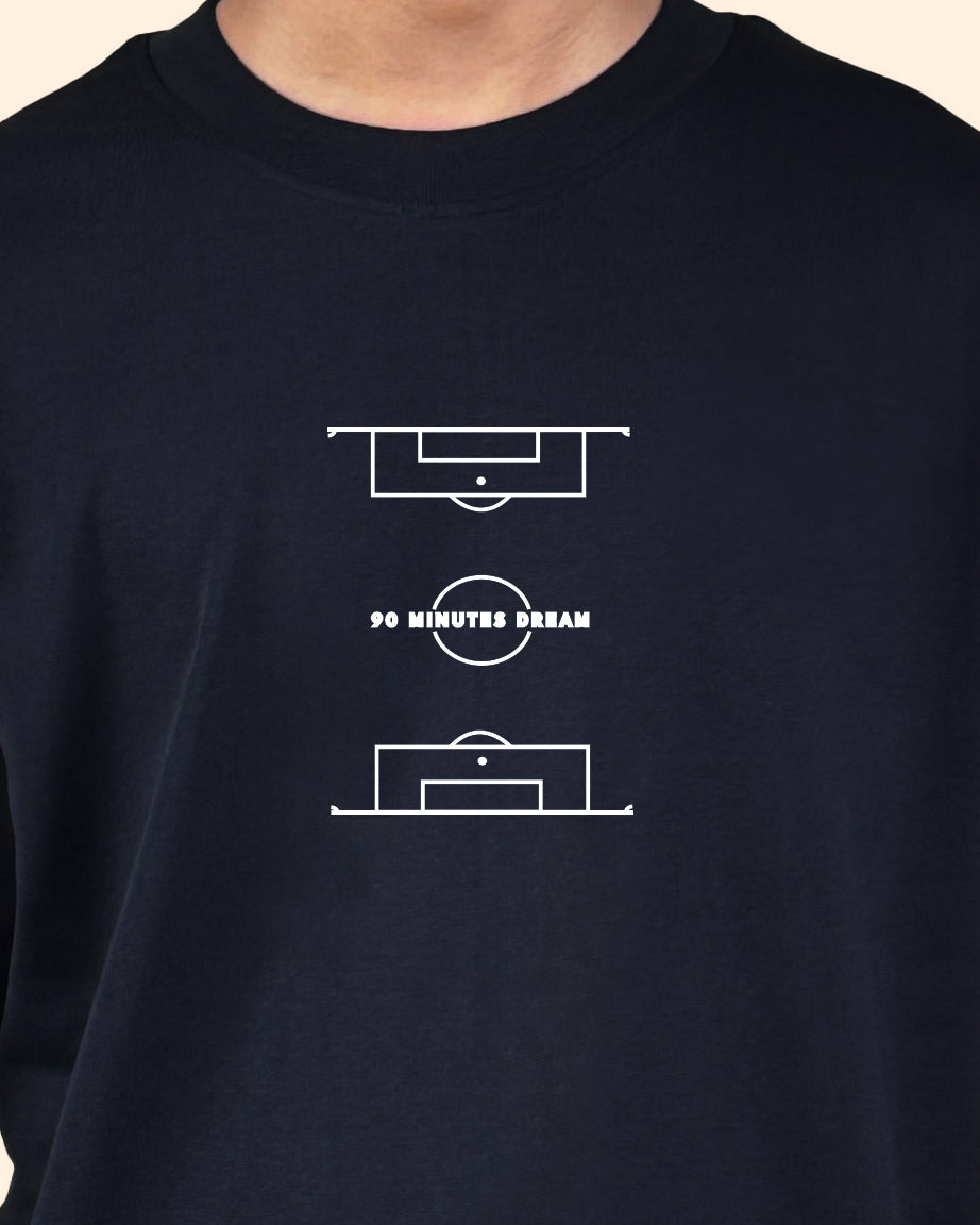 90 Minutes Dream | Oversized Graphic Tee